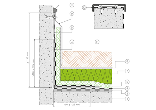 4.2 - ROOF GARDEN
INSULATED CURRENT SECTION,